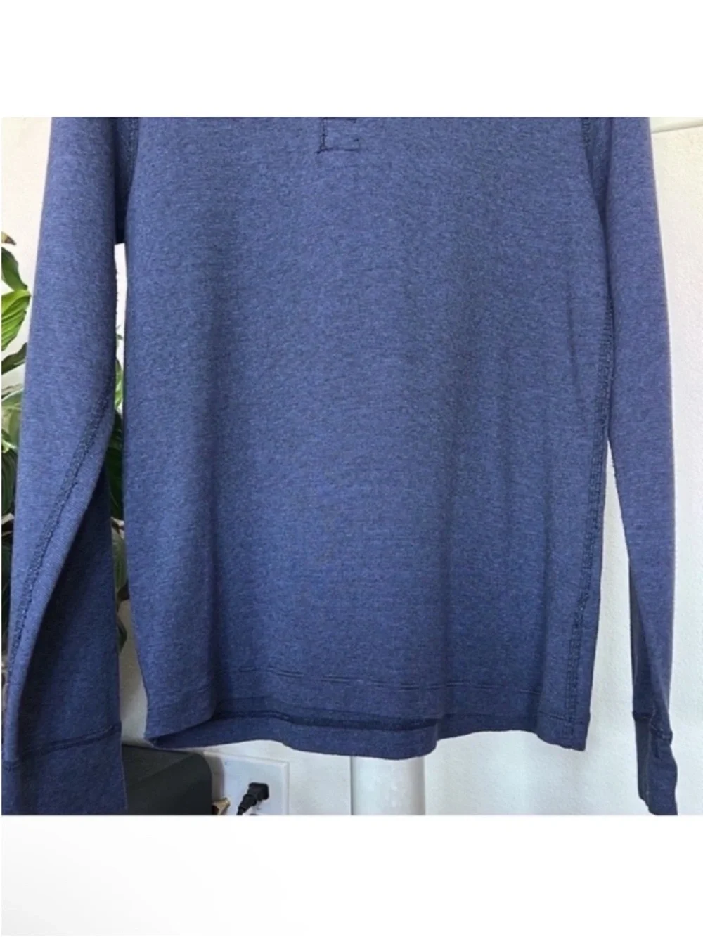 J. Crew Men’s Cotton Henley Shirt/Top Sz M Long Sleeves Soft Crew